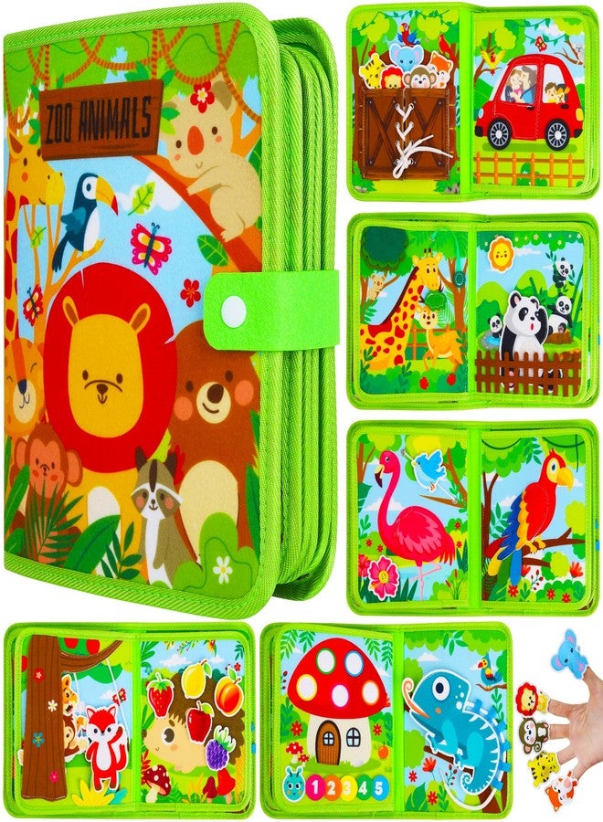 Lurui Toddler Busy Book Montessori Toys for 1 2 3 Year Old - Farm Busy Board Educational Learning Sensory Toy for Boys Girls - Christmas Birthday Gifts for Toddlers Travel Toys for Airplane Car - Image 1